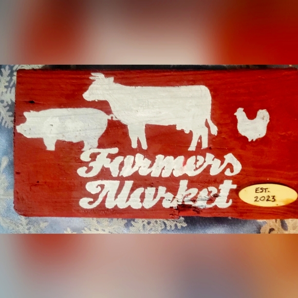 Personalized (Est. 2023) Farmer's Market Primitive Kitchen Decor - Picture 1 of 10